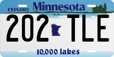MN license plate 202TLE