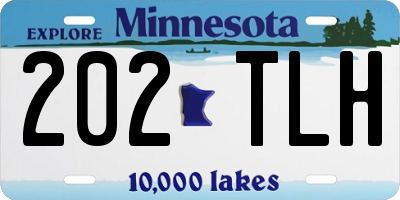 MN license plate 202TLH