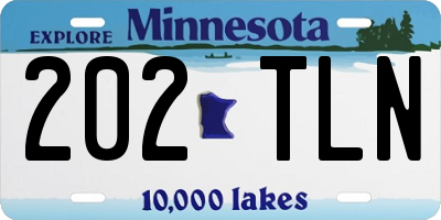MN license plate 202TLN