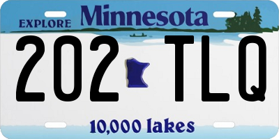 MN license plate 202TLQ
