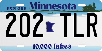MN license plate 202TLR