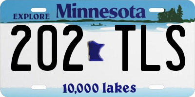 MN license plate 202TLS