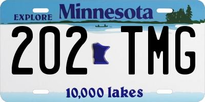 MN license plate 202TMG