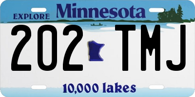 MN license plate 202TMJ