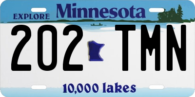 MN license plate 202TMN