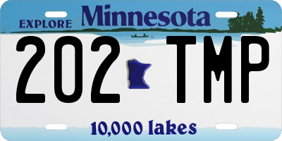 MN license plate 202TMP