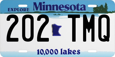 MN license plate 202TMQ