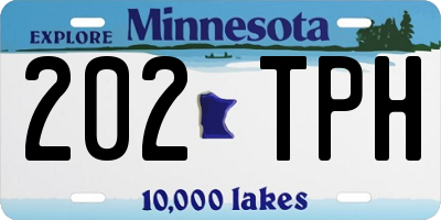 MN license plate 202TPH