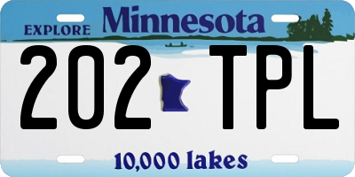MN license plate 202TPL
