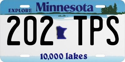 MN license plate 202TPS
