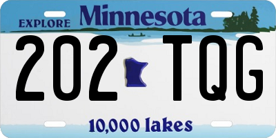 MN license plate 202TQG