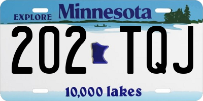 MN license plate 202TQJ