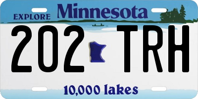 MN license plate 202TRH
