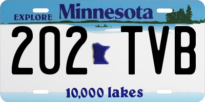 MN license plate 202TVB