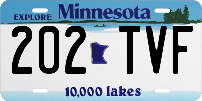 MN license plate 202TVF