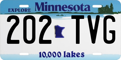 MN license plate 202TVG