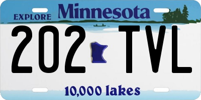 MN license plate 202TVL