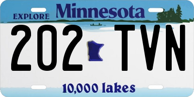 MN license plate 202TVN
