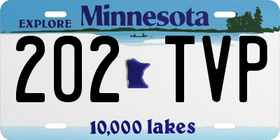 MN license plate 202TVP