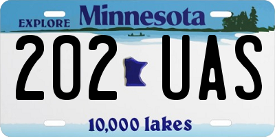 MN license plate 202UAS