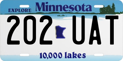 MN license plate 202UAT