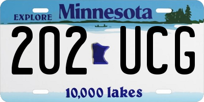MN license plate 202UCG
