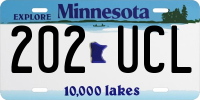 MN license plate 202UCL