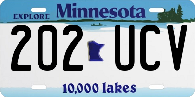 MN license plate 202UCV