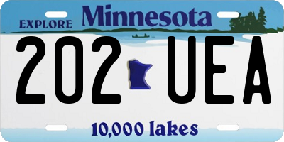 MN license plate 202UEA