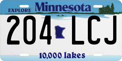 MN license plate 204LCJ