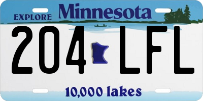 MN license plate 204LFL