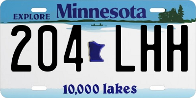 MN license plate 204LHH