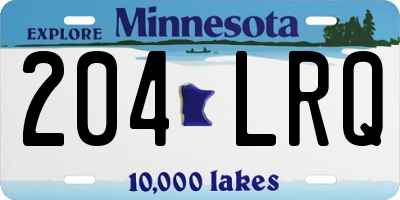 MN license plate 204LRQ