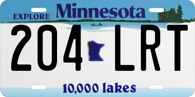 MN license plate 204LRT