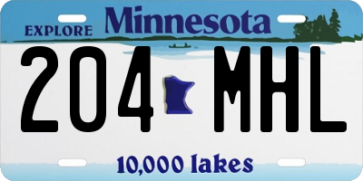 MN license plate 204MHL