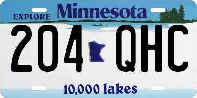 MN license plate 204QHC