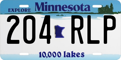 MN license plate 204RLP