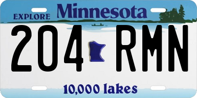 MN license plate 204RMN