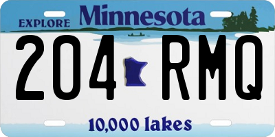 MN license plate 204RMQ