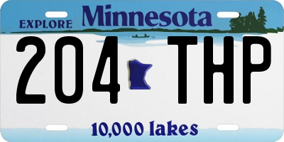 MN license plate 204THP