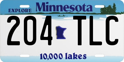 MN license plate 204TLC