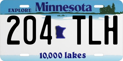 MN license plate 204TLH