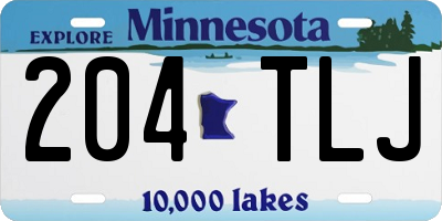 MN license plate 204TLJ
