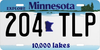 MN license plate 204TLP