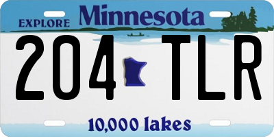MN license plate 204TLR
