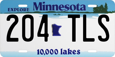 MN license plate 204TLS