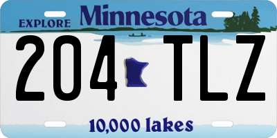 MN license plate 204TLZ