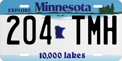 MN license plate 204TMH