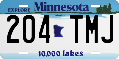 MN license plate 204TMJ