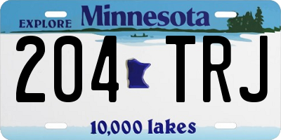 MN license plate 204TRJ